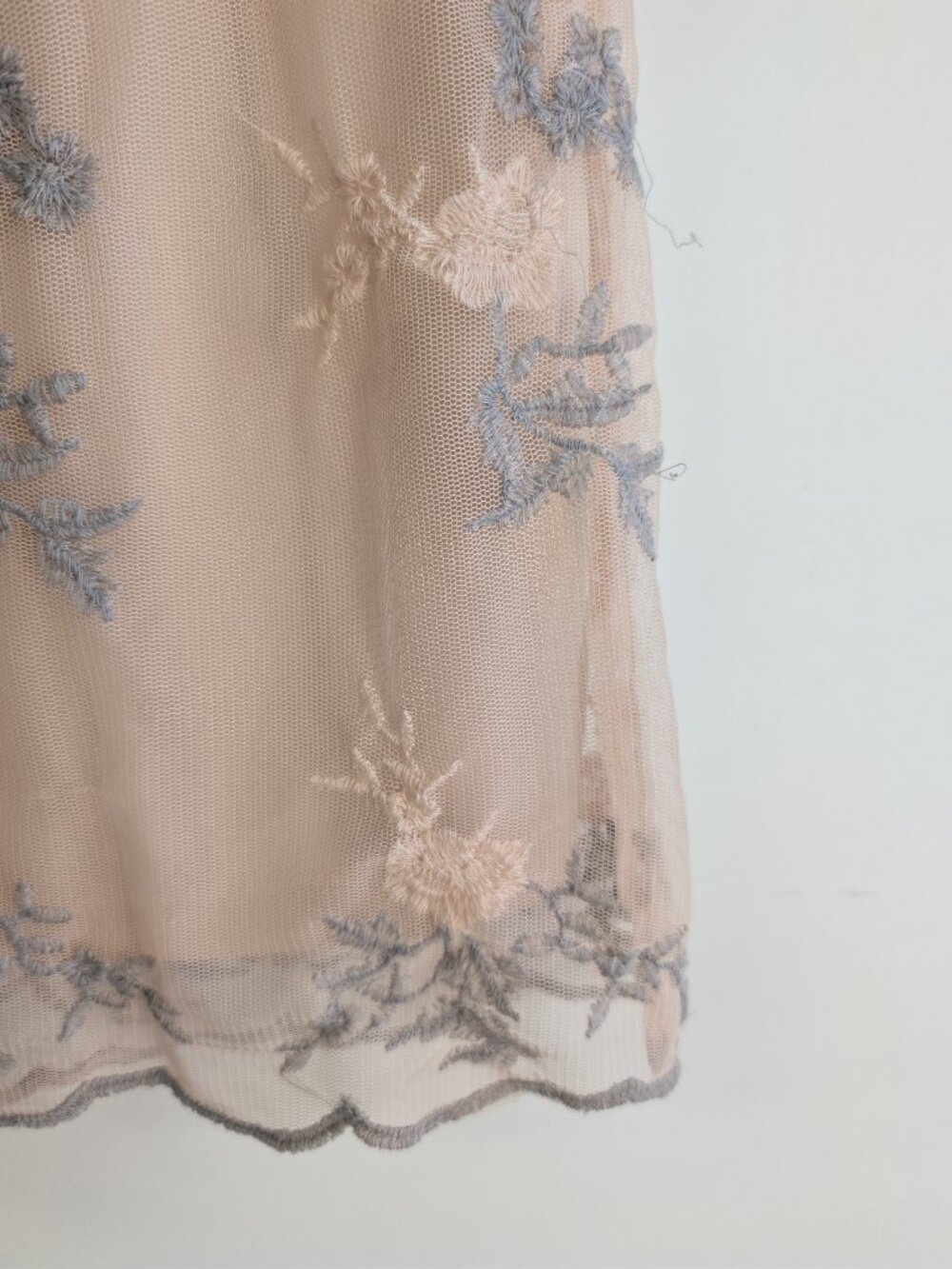 Dex Embroidered Sheer Ruffle Sleeve Mini Dress - Picture 8 of 12